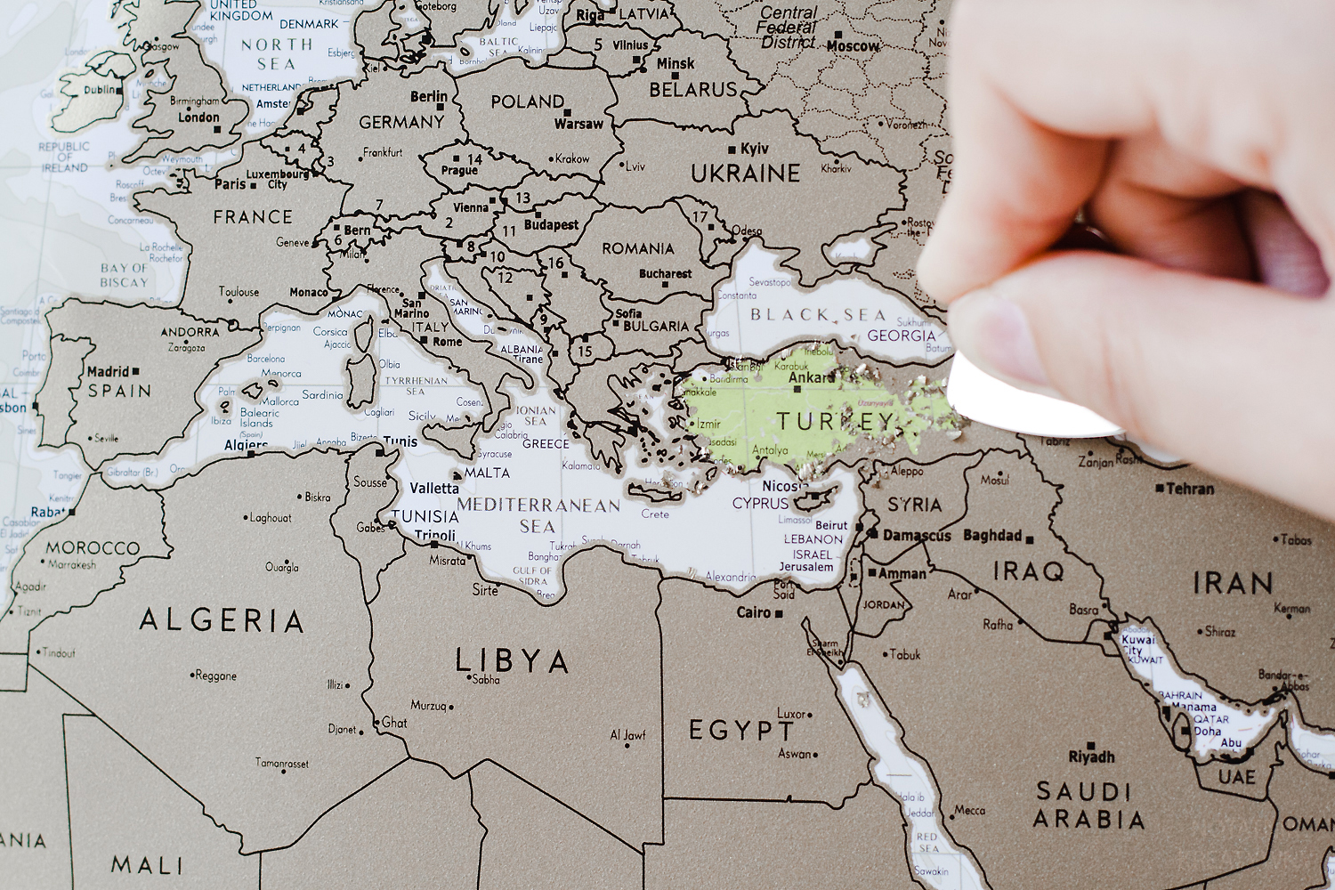 mapka zdrapka mapa do ścierania recenzja opinie świat europa