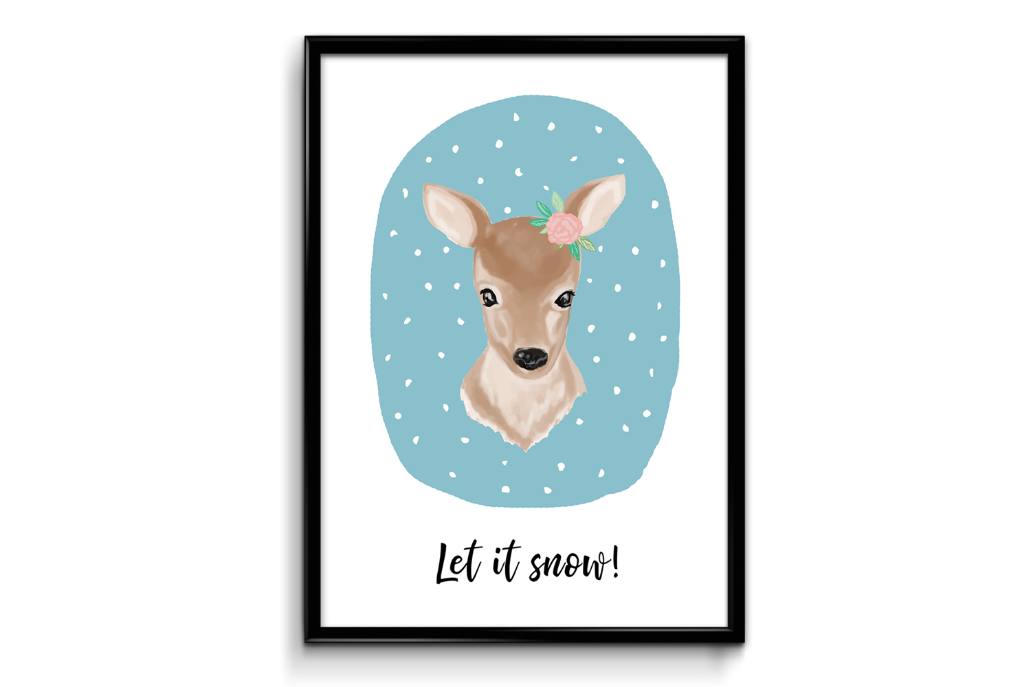 plakat jelonek łania sarna do pobrania do wydruku free za darmo